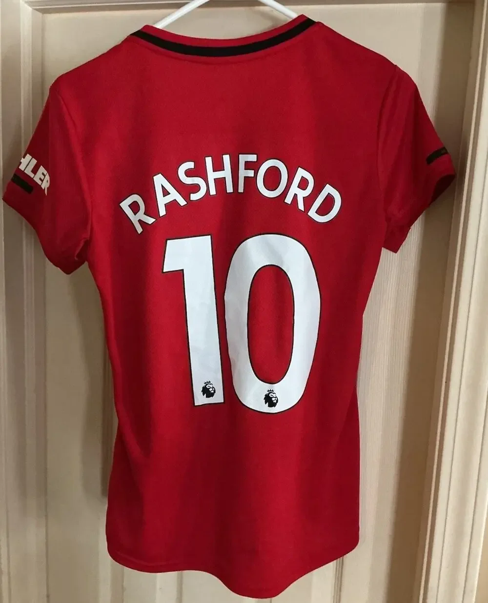 Manchester United 1999 RASHFORD #10 Home football Adidas Sz L Kids soccer jersey